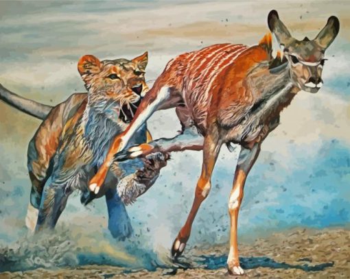 The Antelope Hunter paint by numbers