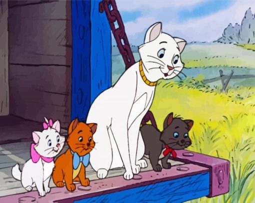 The Aristocats Kittens paint by number