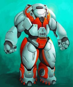 The Baymax Robot paint by number