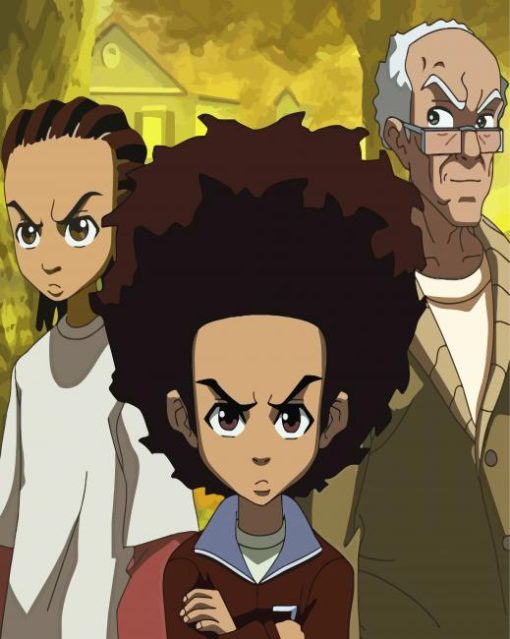 The Boondocks Characters paint by numbers