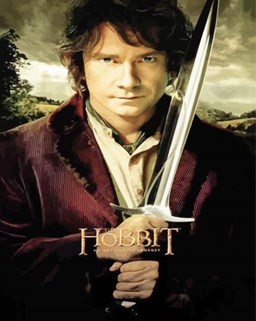 The Hobbit Bilbo paint by number