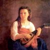 The Mandolin Player By Cassat paint by number