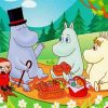 The Moomins Picnic paint by number