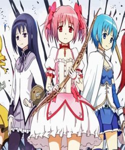 The Puella Magi Madoga Anime paint by numbers