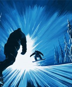 The Snowboarders paint by number