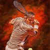 The Tennis Players Roger Federer paint by number