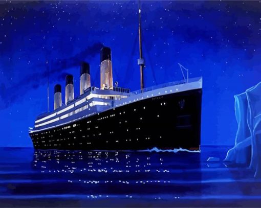 The Titanic Ship paint by number