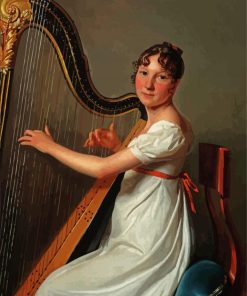 The Young Harpist paint by numbers