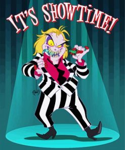 The Beetljuice Show Time paint by numbers