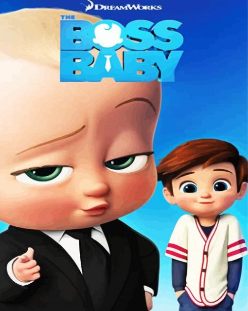 The Boss Baby paint by number