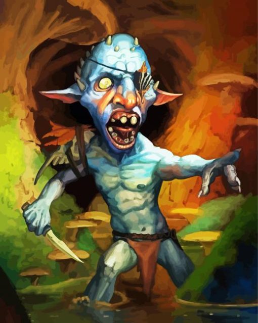 The Goblin Monster paint by numbers