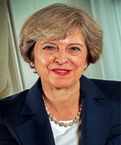 Theresa May paint by number