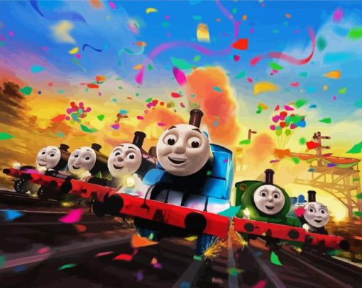 Thomas And Friends paint by numbers