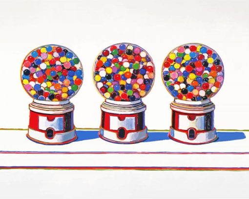 Three Machines By Thiebaud paint by numbers