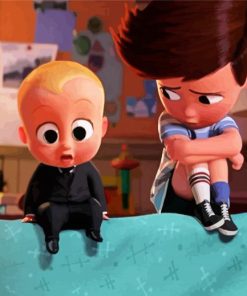 Tim Templeton And Boss Baby paint by number