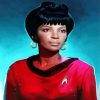 Uhura Star Trek Illustration paint by numbers