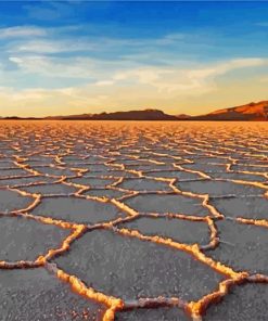 Uyuni Salt Flat Bolivia paint by number