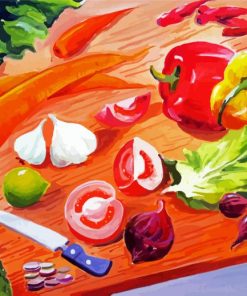 Vegetables Art paint by numbers