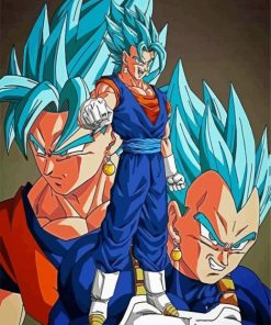 Vegito Anime Dragon Ball paint by numbers