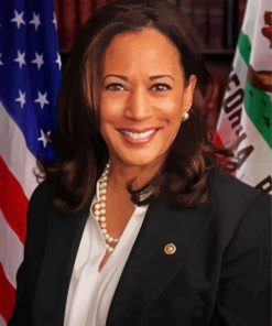 Vice President Kamala Harris paint by numbers