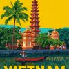 Vietnam Poster paint by number