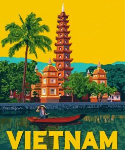 Vietnam Poster paint by number