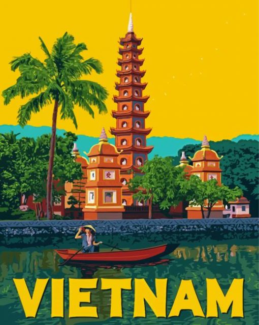 Vietnam Poster paint by number