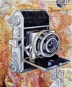 Vintage Camera Art paint by number