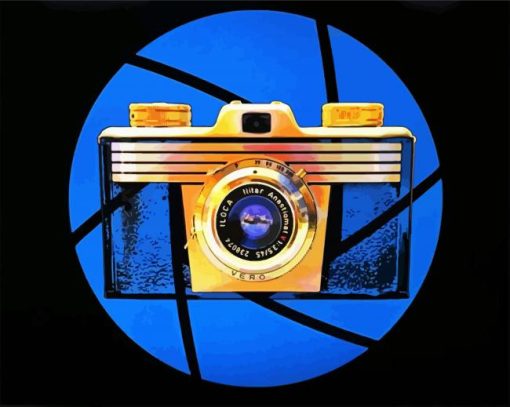 Vintage Camera paint by number