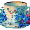 Vintage Floral Cup paint by number