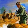 War Soldiers paint by number