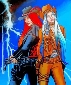 Western Cowgirls paint by number