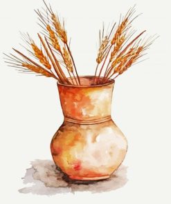 Wheat Illustration paint by numbers