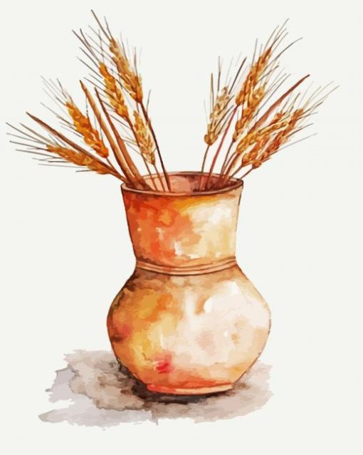 Wheat Illustration paint by numbers