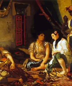 Women Of Algiers Eugène Delacroix paint by number