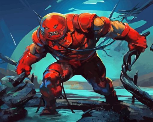 X Men Juggernaut paint by number