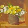 Yellow White Daffodils Art paint by number