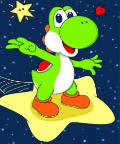 Yoshi Dinosaur paint by numbers