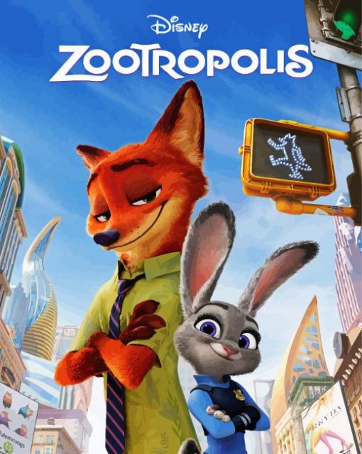 Zootropolis paint by numbers