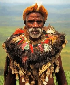 Zulu Man paint by numbers