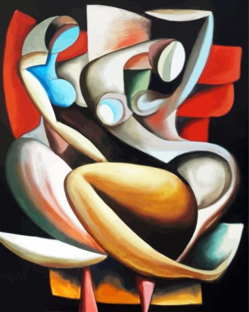 Abstract Cubism paint by number