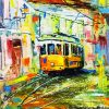 Abstract Tram paint by number