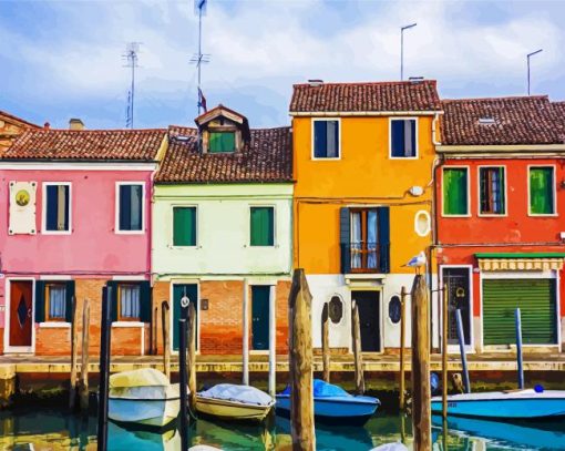 Aesthetic Case Colorate Burano paint by numbers