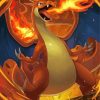 Charizard Pokemon paint by numbers