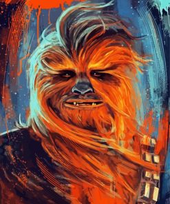 The Wookiee Warrior Chewbacca paint by numbers