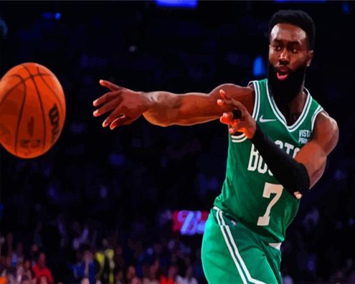 Aesthetic Jaylen Brown Celtics paint by number