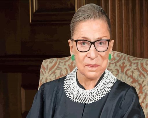 Aesthetic Joan Ruth Bader Ginsburg paint by numbers