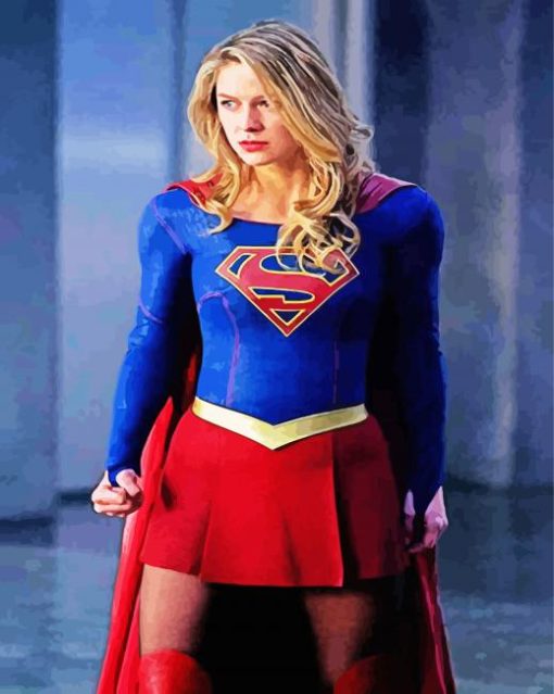 Aesthetic Supergirl Serie paint by number