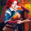 Aesthetic Triss paint by number