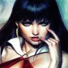 Aesthetic Vampirella paint by number